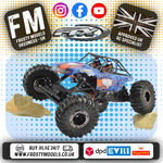 FTX - RAVINE 1:10 RC RTR (Twin Motor & Twin Servos) 4WS ROCK BUGGY CRAWLER - 2S Li-on, Charger & Radio Included - FTX5574