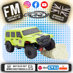 FTX - OUTBACK FURY XC RC RTR 1:16 TRAIL CRAWLER - YELLOW - FTX5592Y (working lights)