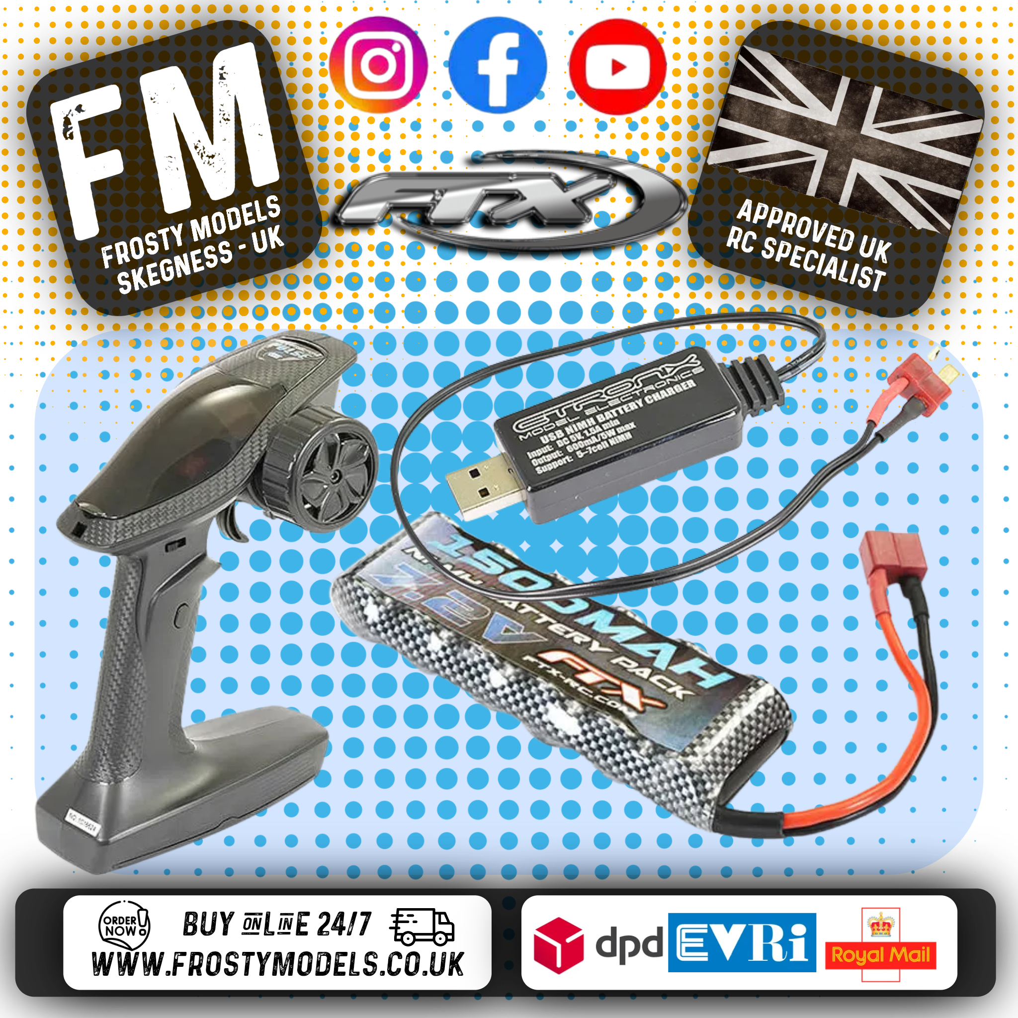FTX - OUTBACK 3.0 TREKA RC RTR 1:10 TRAIL CRAWLER - ORANGE - FTX5594O