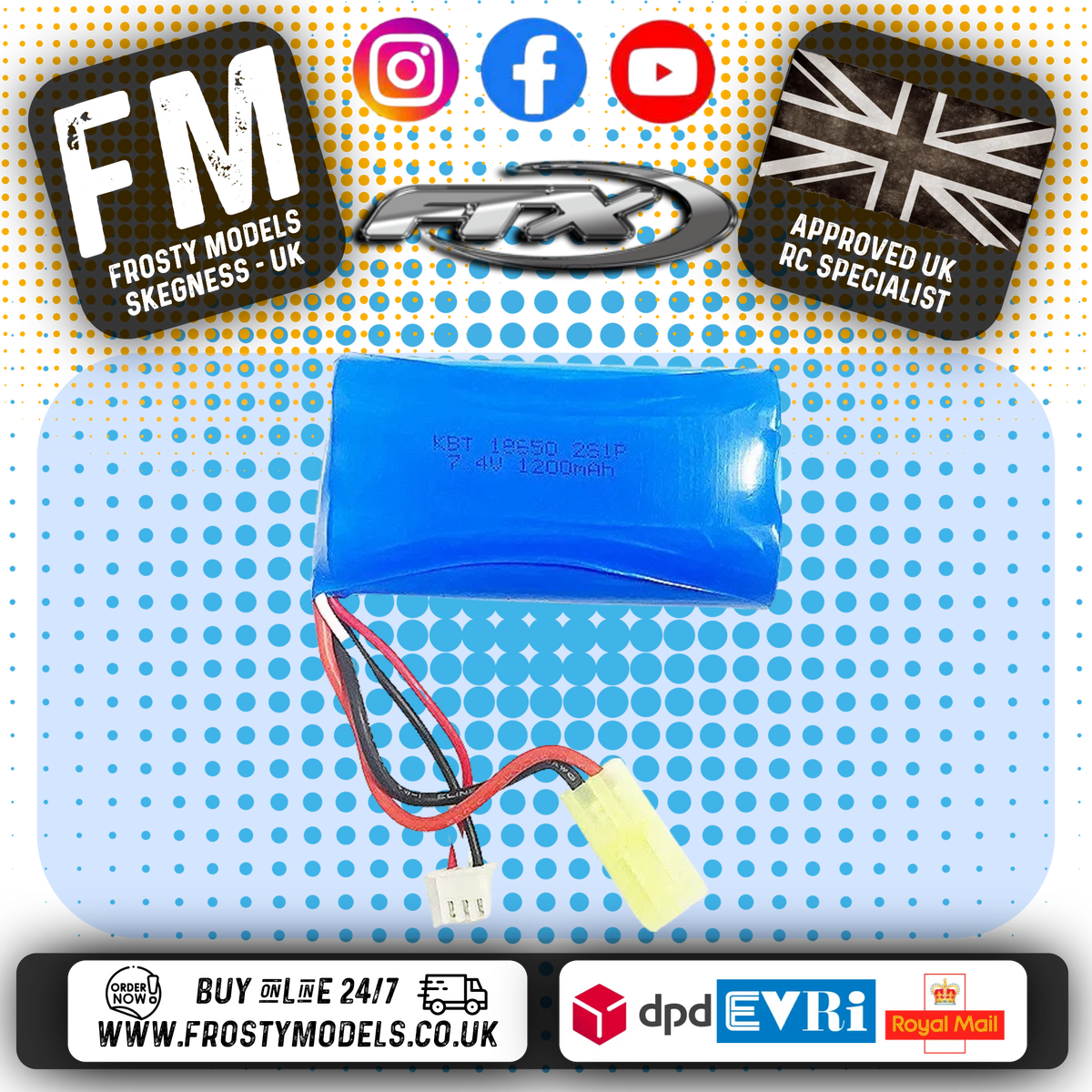 FTX - BUZZSAW LI-ION 1200MAH 7.4V BATTERY - FTX0610