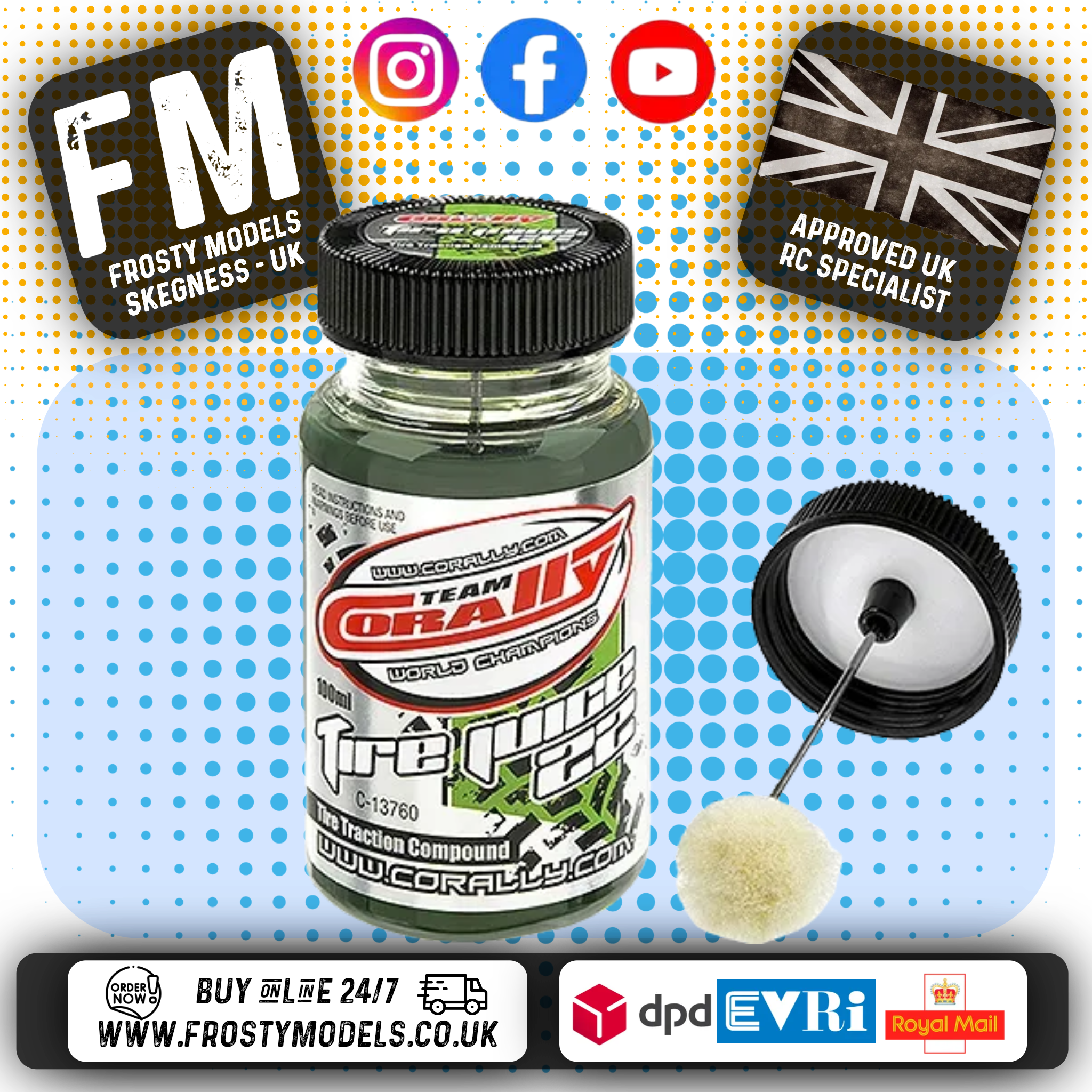 CORALLY - RC TIRE/TYRE JUICE 22 GREEN ASPHALT / RUBBER ADDITIVE - C-13760
