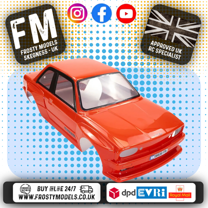 FTX - EVO30 1/10 (BMW E30 M3) PRE-PAINTED BODY & STICKERS - RED - FTX10578R