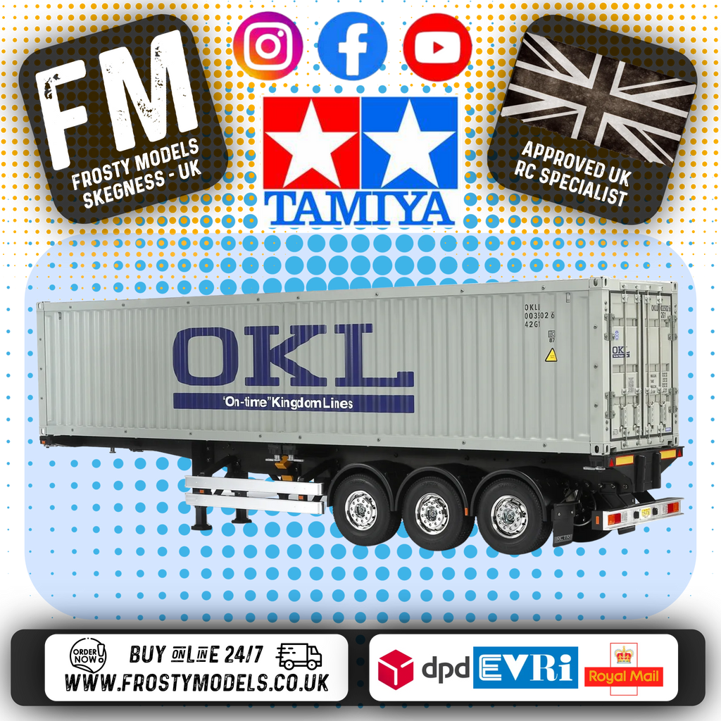 TAMIYA 56377 - (SUPPLIER ORDER ONLY) TRACKOR TRUCK TRAILER 40ft Container KIT 3A (DETACHABLE)