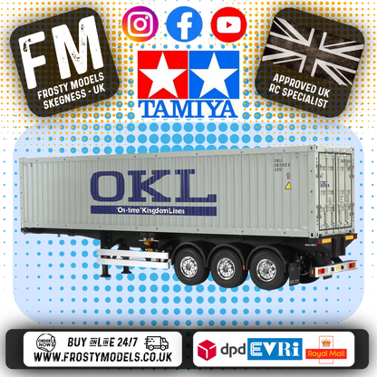 TAMIYA 56377 - (SUPPLIER ORDER ONLY) TRACKOR TRUCK TRAILER 40ft Container KIT 3A (DETACHABLE)