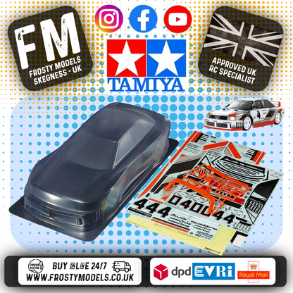 TAMIYA 51752 - 1/10 Audi 90 Quattro Racing BODY SHELL SET 190MM Wide / 257mm Wheelbase