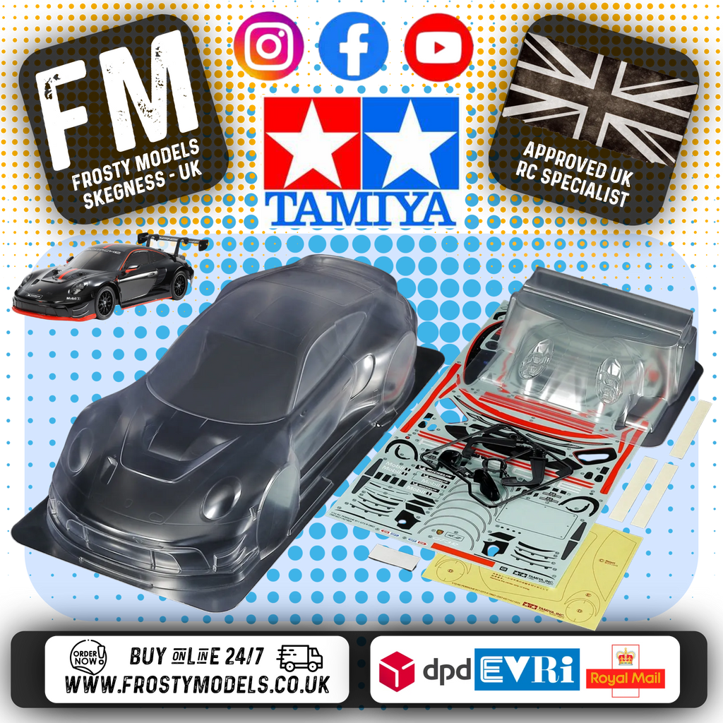 TAMIYA 51752 - 1/10 Porsche 911 GT3 R (992) BODY SHELL SET 190MM Wide / 257mm Wheelbase