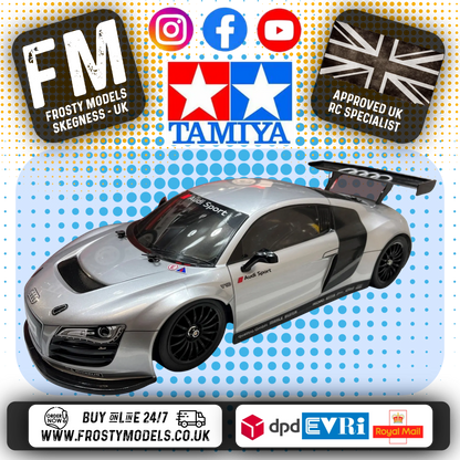TAMIYA - (PRE-ORDER DUE JUNE 2025) 51754 (NOT PAINTED) 1/10 Audi R8 LMS BODY SHELL SET 190MM Wide / 257mm Wheelbase