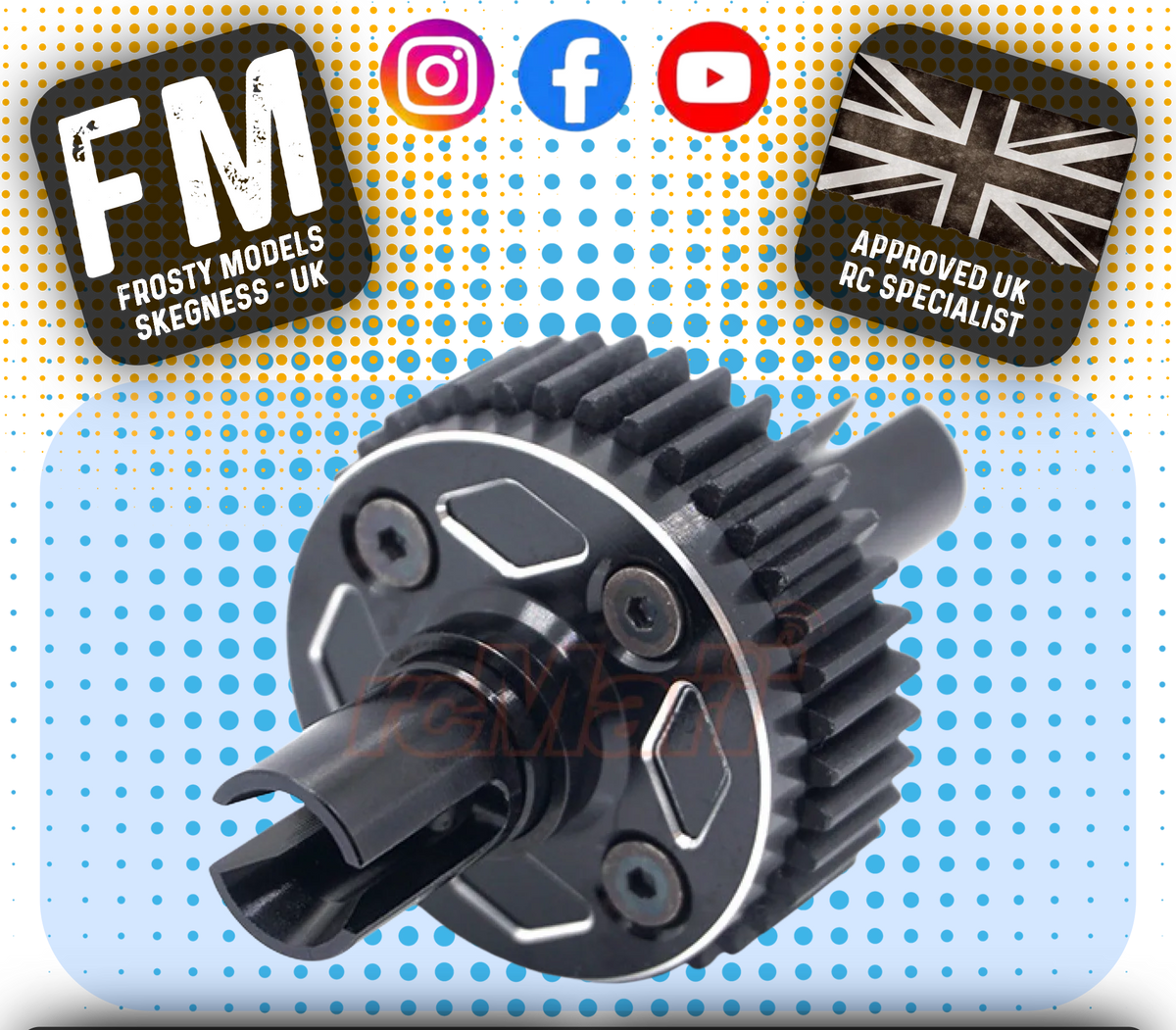 YEAH RACING - 38T Gear Differential Set For Tamiya M05 M06 - TAMC-023