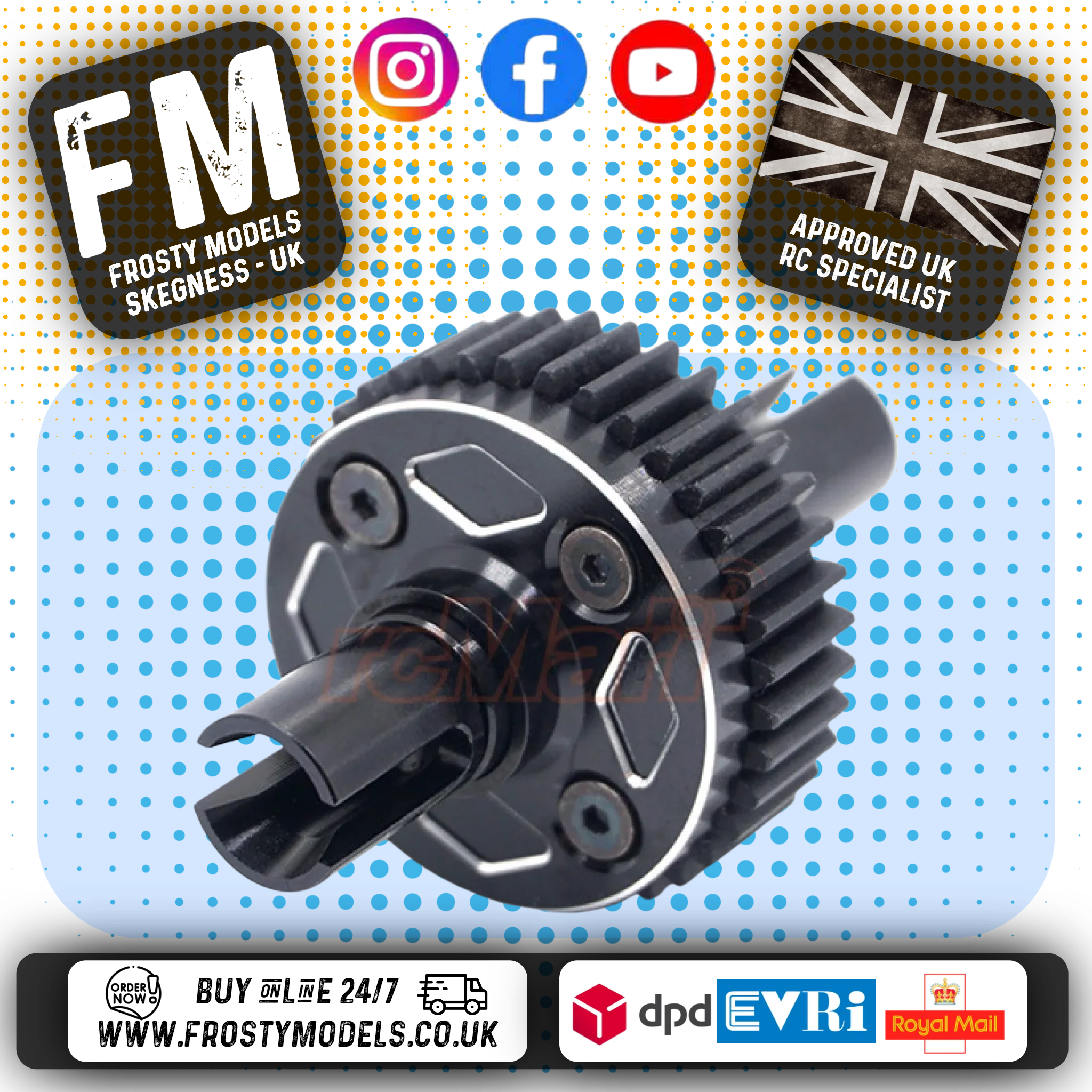 YEAH RACING - 38T Gear Differential Set For Tamiya M05 M06 - TAMC-023