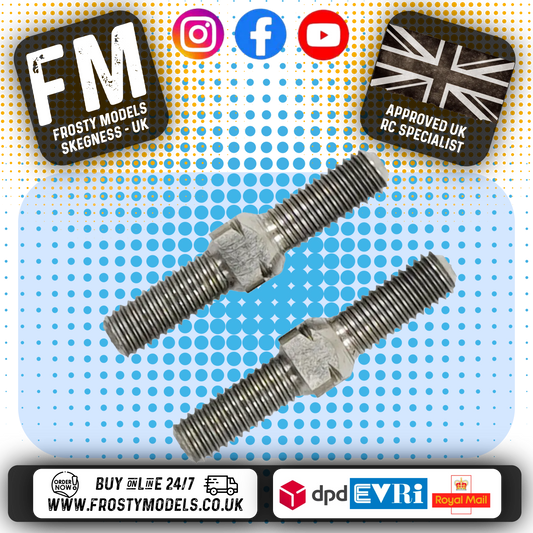 YEAH RACING - 64 Titanium Turnbuckle 3x18mm 2pcs - TBTI-0318