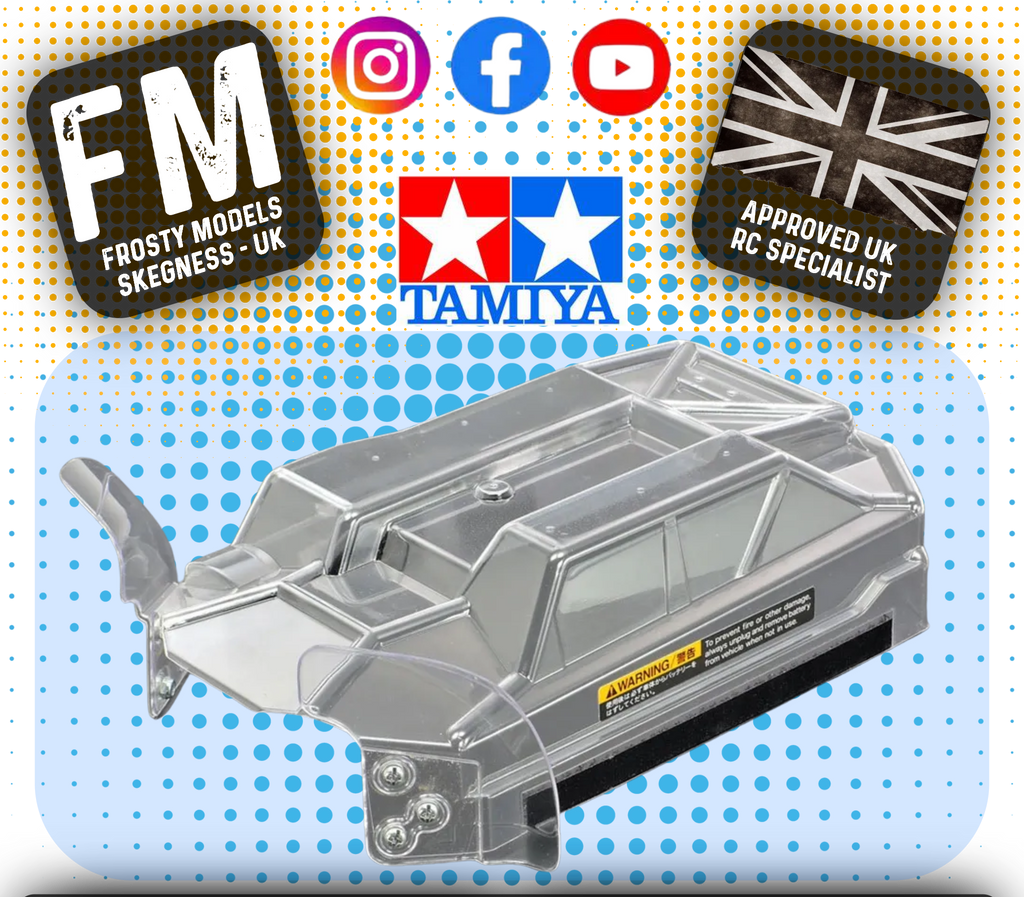 TAMIYA - 22023 Lexan Clear TT-02 CHASSIS COVER SET - Supplied Uncut in Polycarbonate