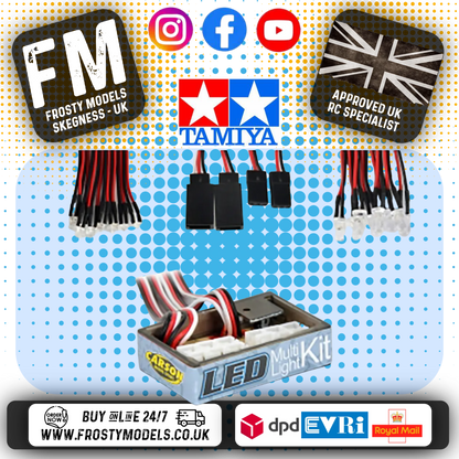 Carson - Tamiya 1/14 Tractor Truck LED Multi LIGHT SET & Module - Demo Mode, Flash, Brake, Plug & Play - C906166