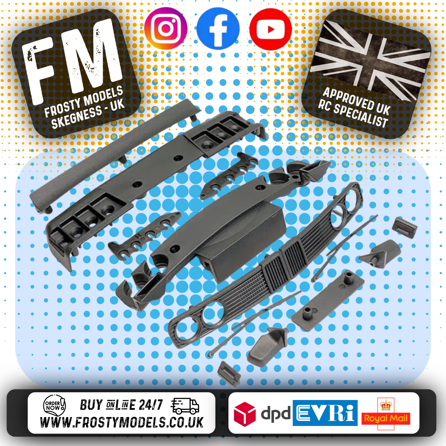 FTX - EVO30 (BMW E30) FRONT & REAR BODY ACCESSORIES FTX - FTX10579 (To fit FTX1057BK & R)