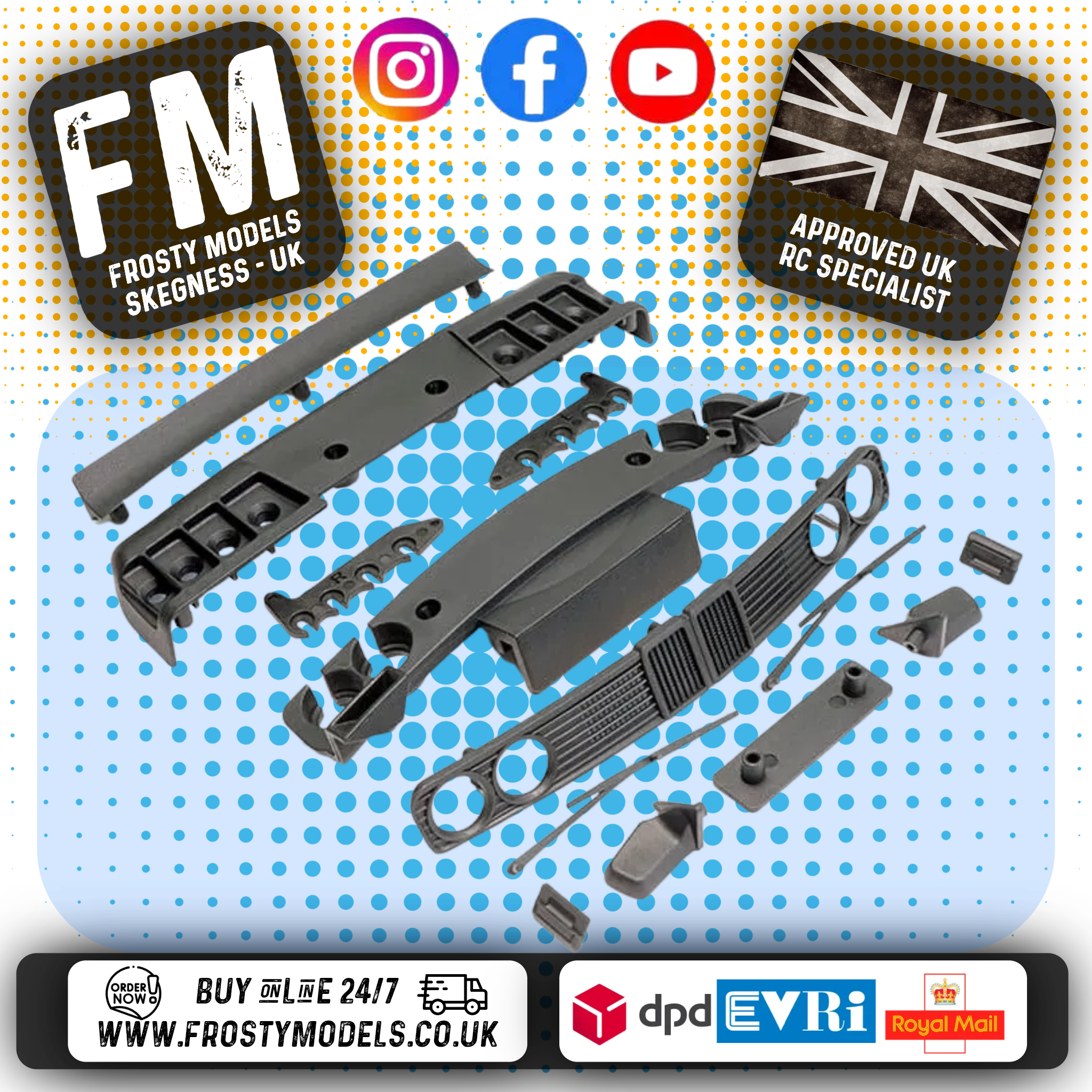 FTX - EVO30 (BMW E30) FRONT & REAR BODY ACCESSORIES FTX - FTX10579 (To fit FTX1057BK & R)