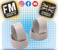 Rush - MS Mini (M-Chassis Tamiya) Insert Medium/Soft VR2 - Grey (4pcs) - RU1035