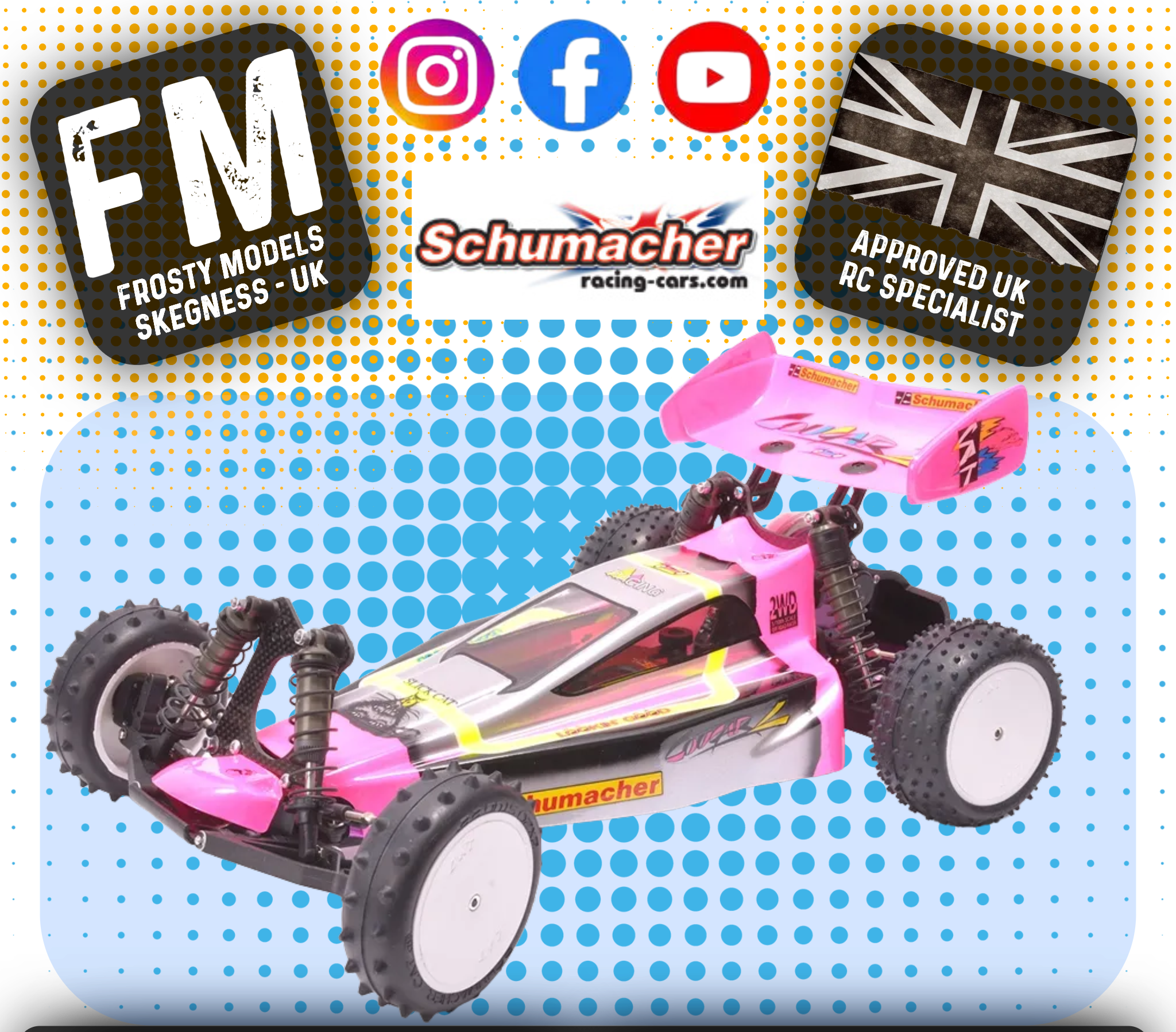 Schumacher - 2WD 1/10 RC Buggy Cougar 2 Works Classic - Kit - W/Wheels, Tyres & Body - K216
