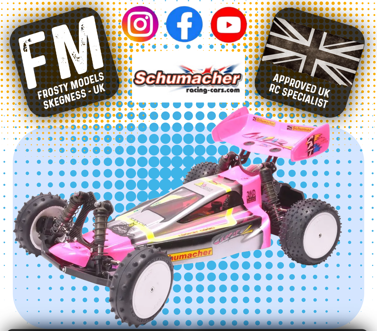 Schumacher - 2WD 1/10 RC Buggy Cougar 2 Works Classic - Kit - W/Wheels, Tyres & Body - K216