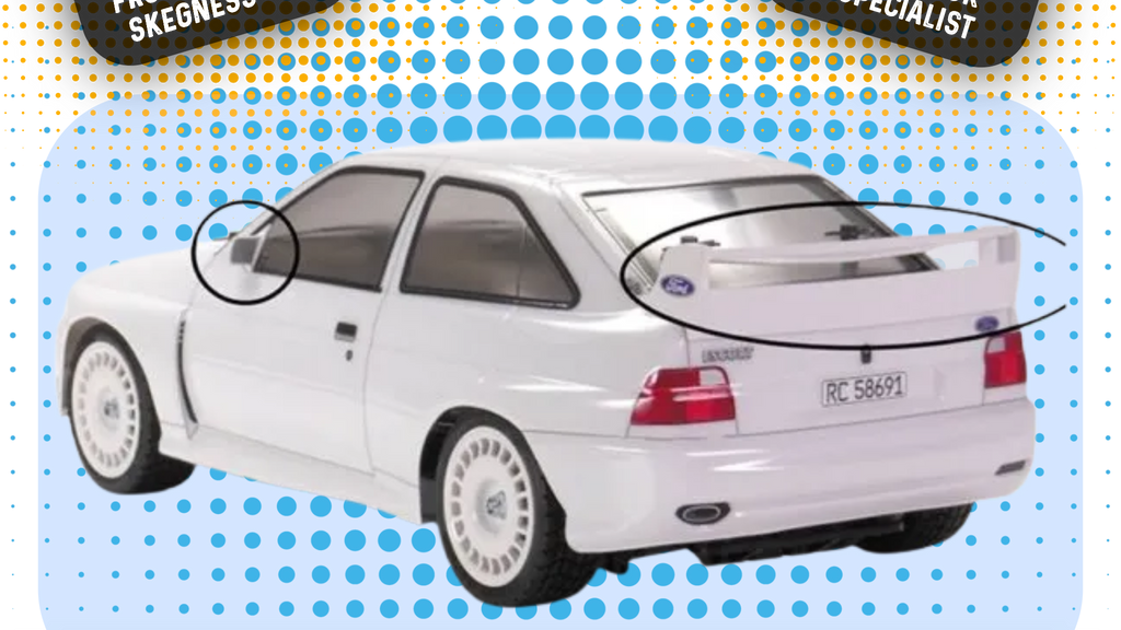 TAMIYA - Escort Cosworth Spoiler and Mirrors H Parts Set Item No. 9005564