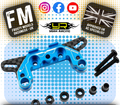 YEAH RACING - Aluminum & Graphite Damper Mount (F / R) For Tamiya MB-01 BT-01 - TAMB-006BU