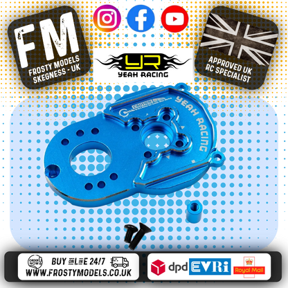 YEAH RACING - Aluminum Motor Mount For Tamiya MB-01 BT-01 - TAMB-005BU