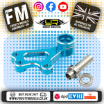 YEAH RACING - Aluminum Steering Arm Set For Tamiya GF01 G6-01 (KONG HEAD) - TAWR-030BU