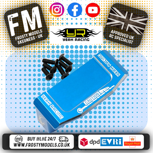 YEAH RACING - Aluminum Servo Mount For Tamiya TT02 Series (BLUE) - TATT-057BU