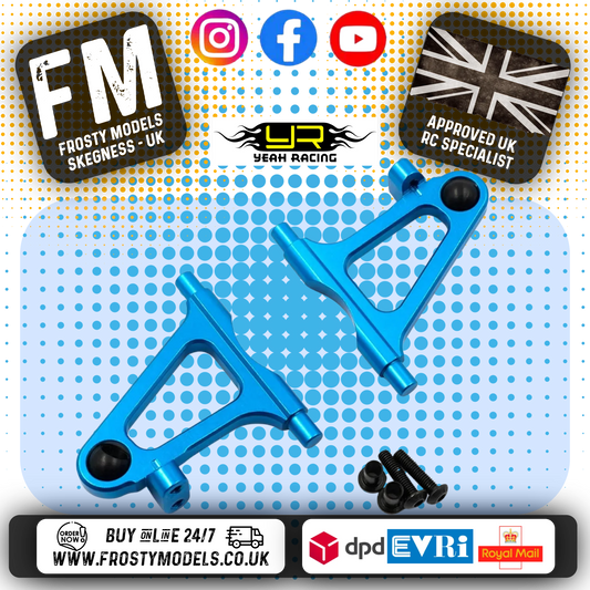 YEAH RACING - Aluminum Front Lower Arm Set For Tamiya TT02 - T02-001BU