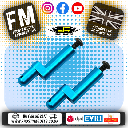 YEAH RACING - Aluminum Battery Post For Tamiya TT02 TT02B - TT02-021BU