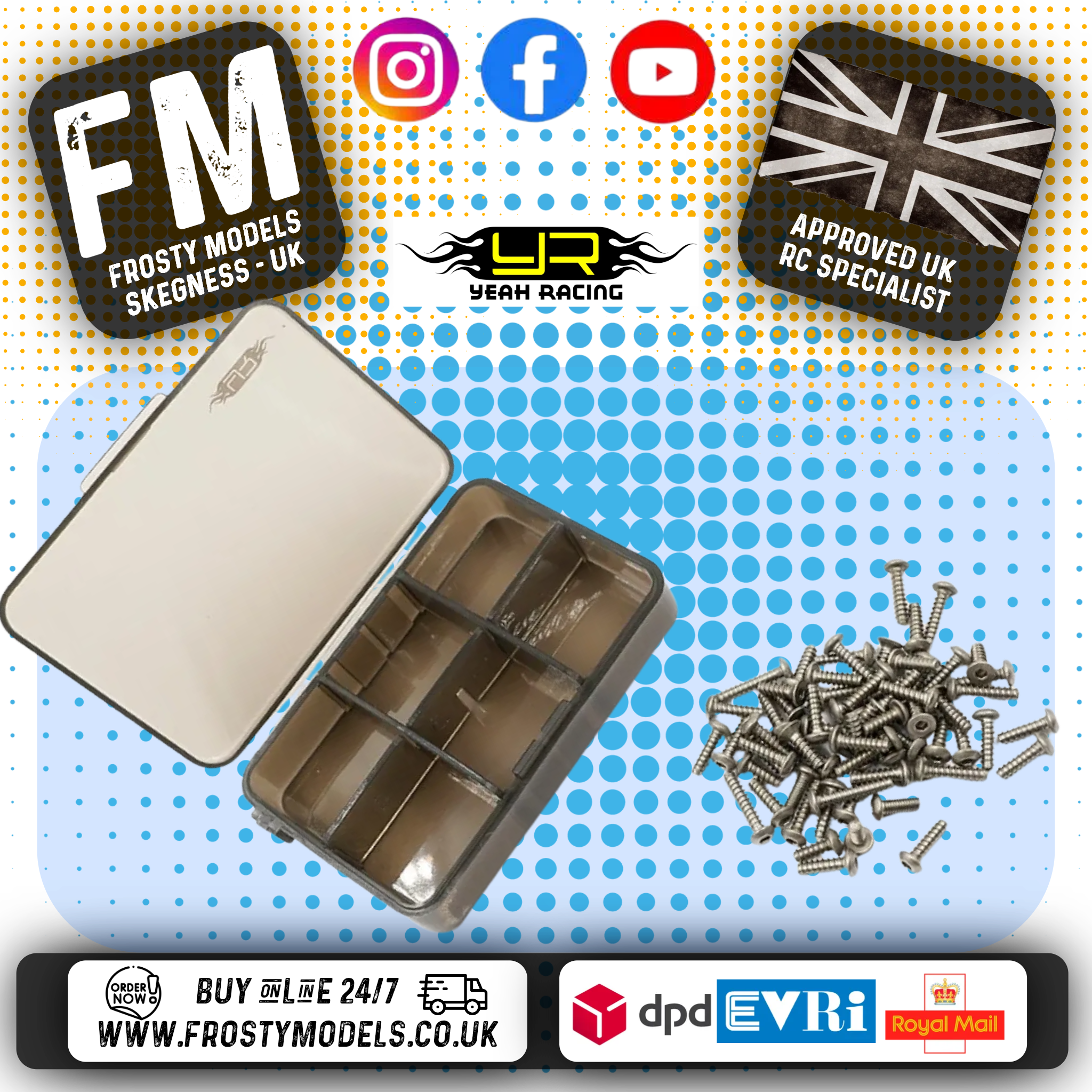 Yeah Racing - Titanium Screw Assorted Set w/ FREE Mini box for Tamiya TT02 - TS-TT02
