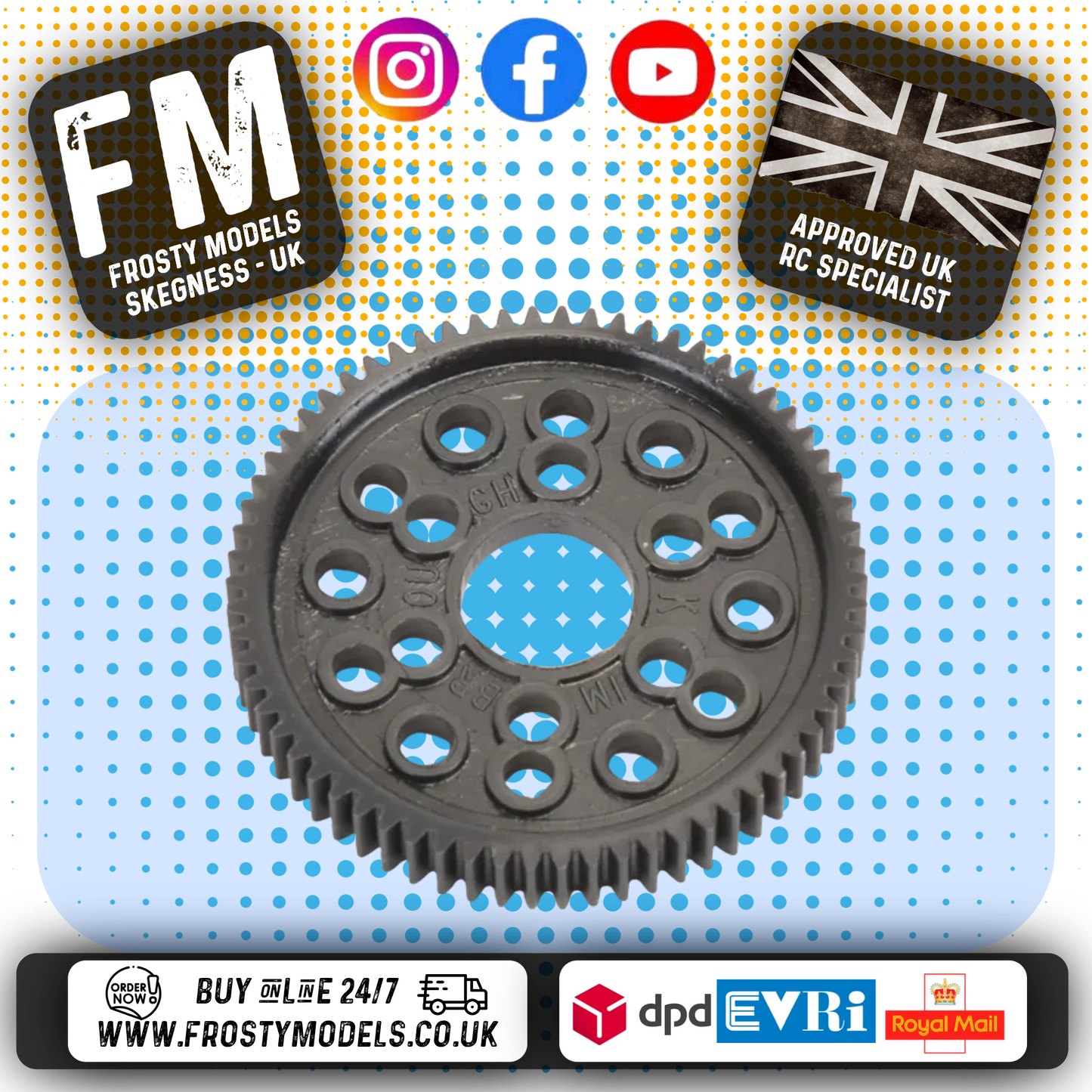CORE RC - Spur Gear (Atom) 66T - 48DP - CR510