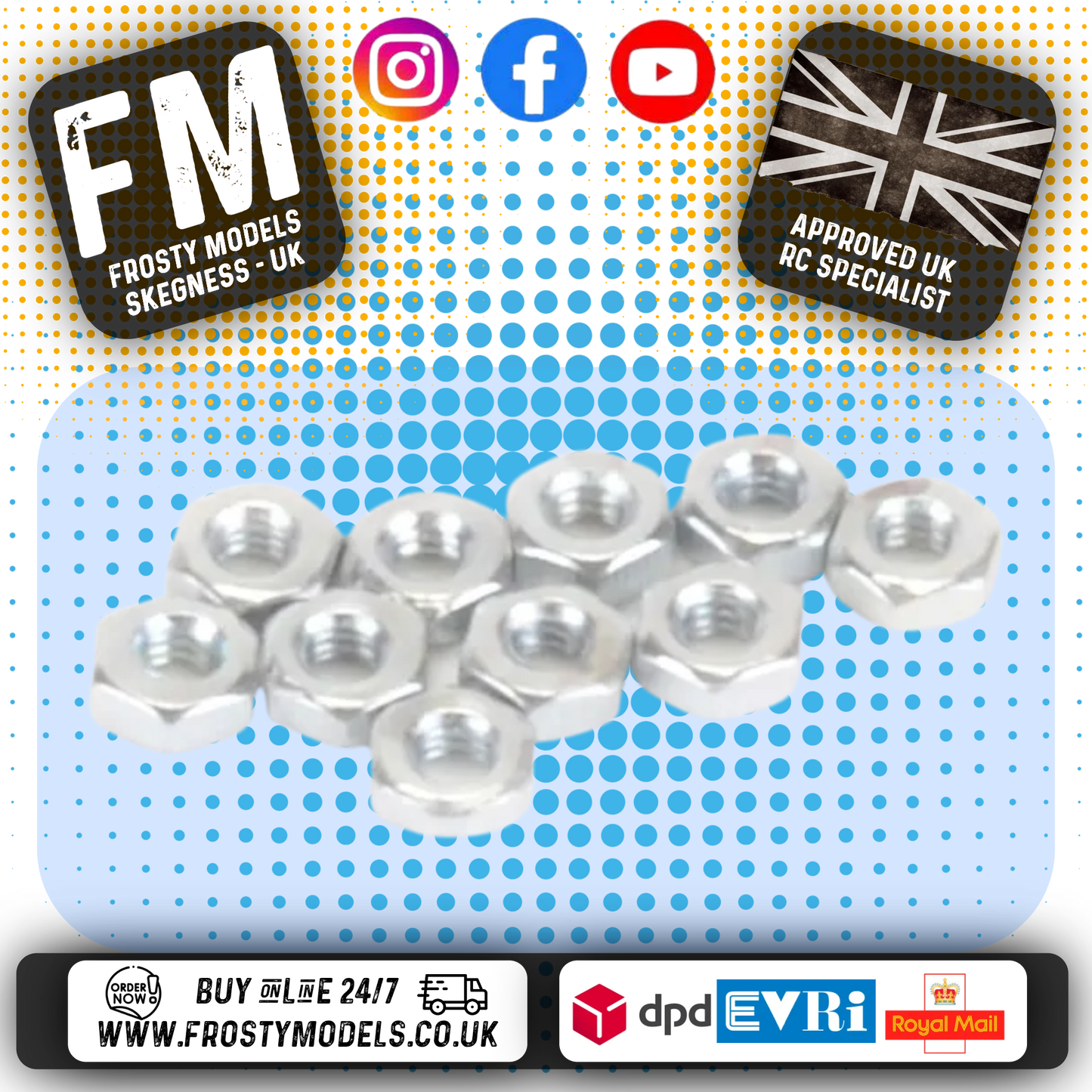 SCHUMACHER RC - SPEED PACK M2 Nut (pk10) Item No. U7222