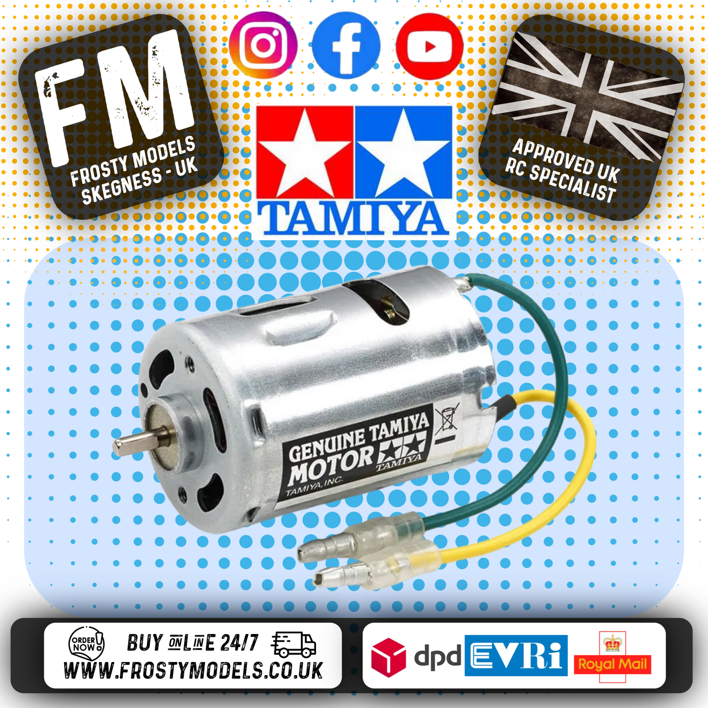 TAMIYA 51673 - Type 540-N Motor BRUSHED TIN CAN (RPM 13,900)