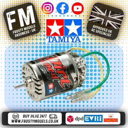 TAMIYA 53929 - RC DIRT TUNED MOTOR 27T BRUSHED 540 TYPE - RPM 17,000 (REBUILDABLE)