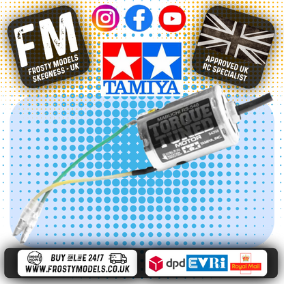 TAMIYA 54358 - RS 540 TORQUE TUNED MOTOR 25T (FOR TTO1E EURO TRUCK) RPM 16,000