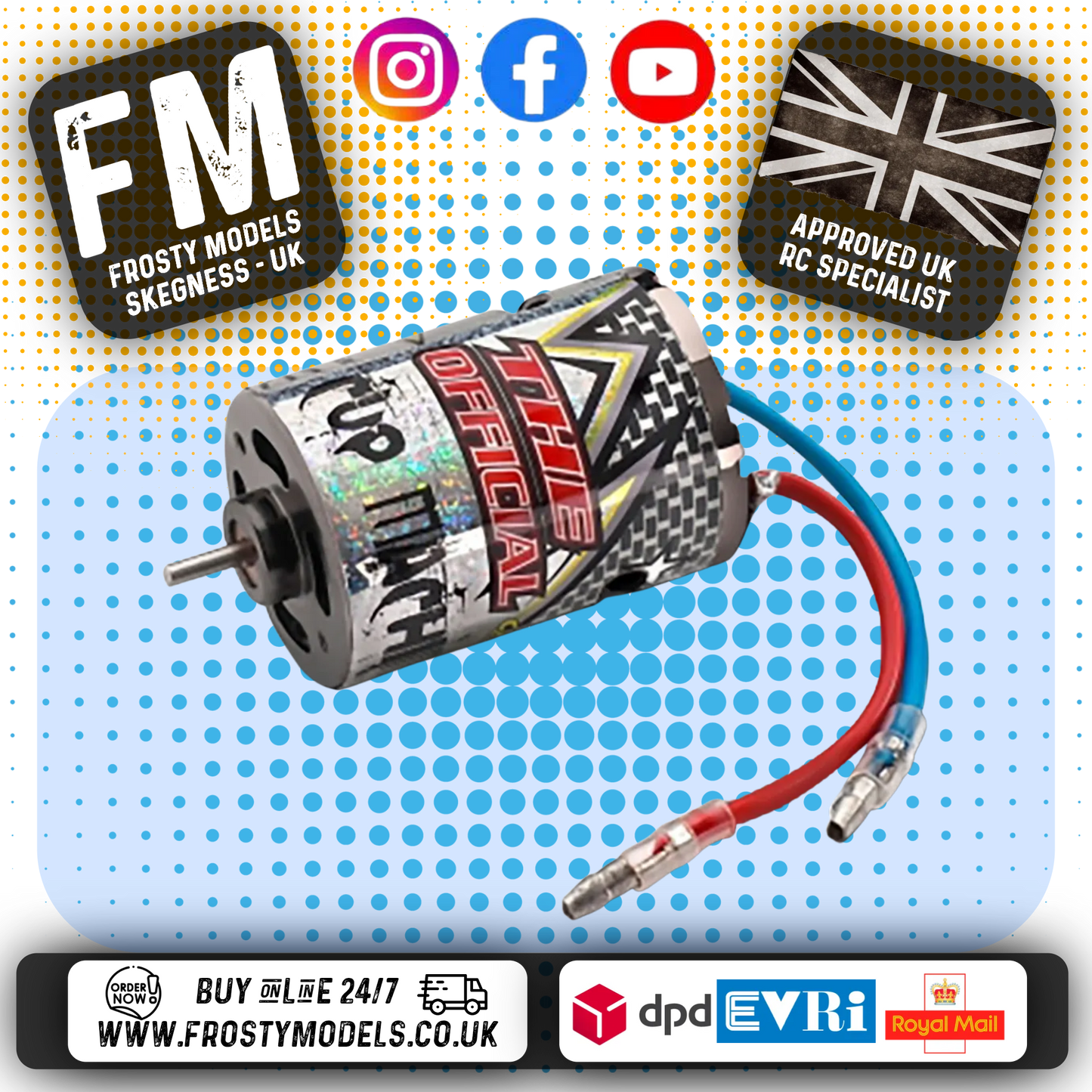 Carson - 540 RC ELECTRIC MOTOR CUP (SIMULAR TO SPORT TUNED) RPM 16,400 - C906052