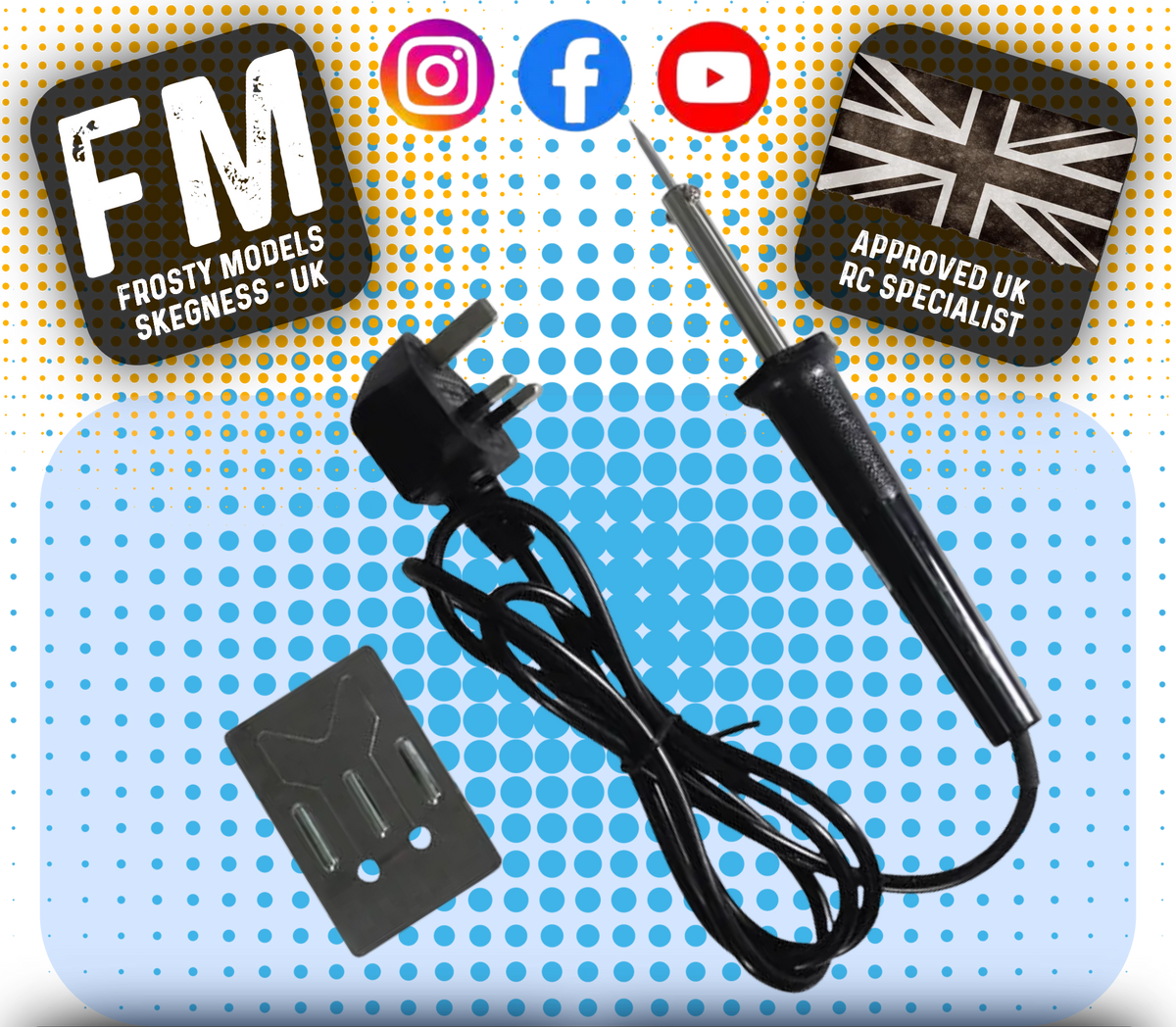 CML -  30W SOLDERING IRON 240V SUPPLY W/STAND & 5G SOLDER - CML252