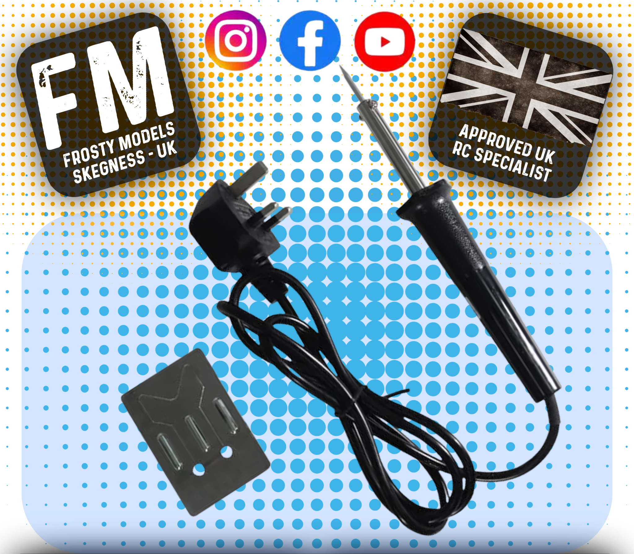 CML -  30W SOLDERING IRON 240V SUPPLY W/STAND & 5G SOLDER - CML252