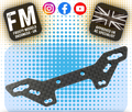YEAH RACING  - Carbon Front Damper Stay For Tamiya TT02S & TATT-S04 (TATT-024)
