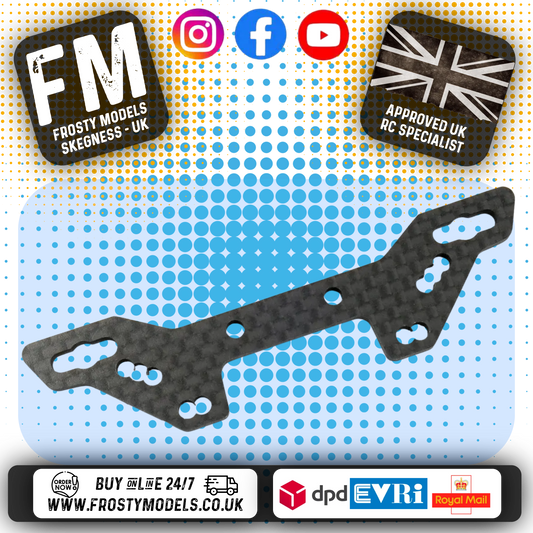 YEAH RACING  - Carbon Front Damper Stay For Tamiya TT02S & TATT-S04 (TATT-024)