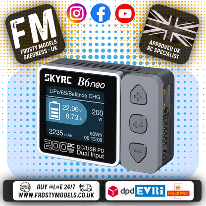 SKY RC - (MICRO SIZED) B6NEO DC CHARGER 10A LiPo/LiFe/LiIon/LiHV - (GRAY) SK-100198-02