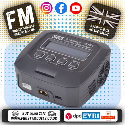 SKY RC - S65 BATTERY CHARGER AC 65W 6A NiMH/ NiCd/LiPo/LiFe/LiIon/ LiHV - SK-100152-04