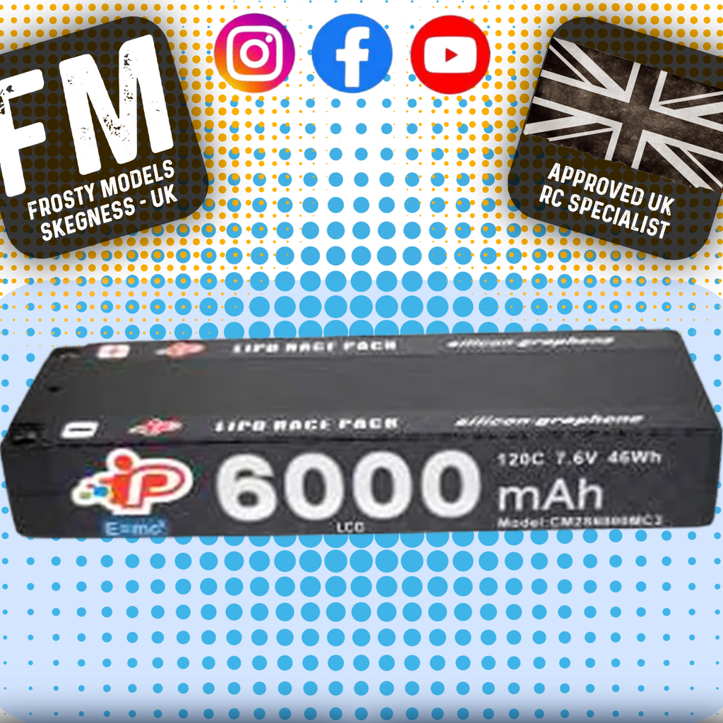 INTELLECT - LIPO BATTERY LIHV 6000MAH 2S 22.1MM 7.6V 5MM BALANCE LEAD - IPCM2S6000MC3