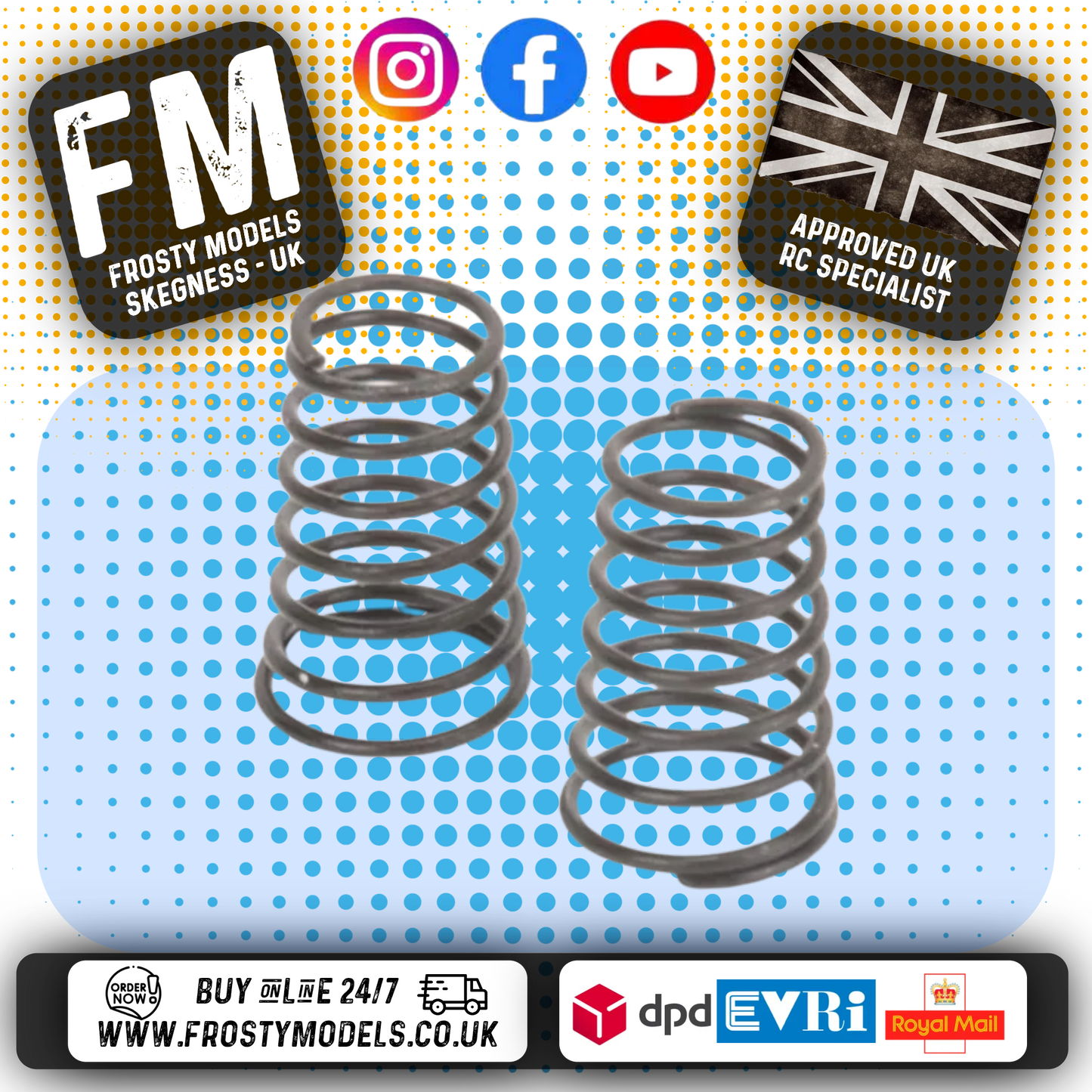 Schumacher - Rear Springs Black - Soft (1pr) - Atom & Icon (Kamtec Pro Mini Racer) U4838