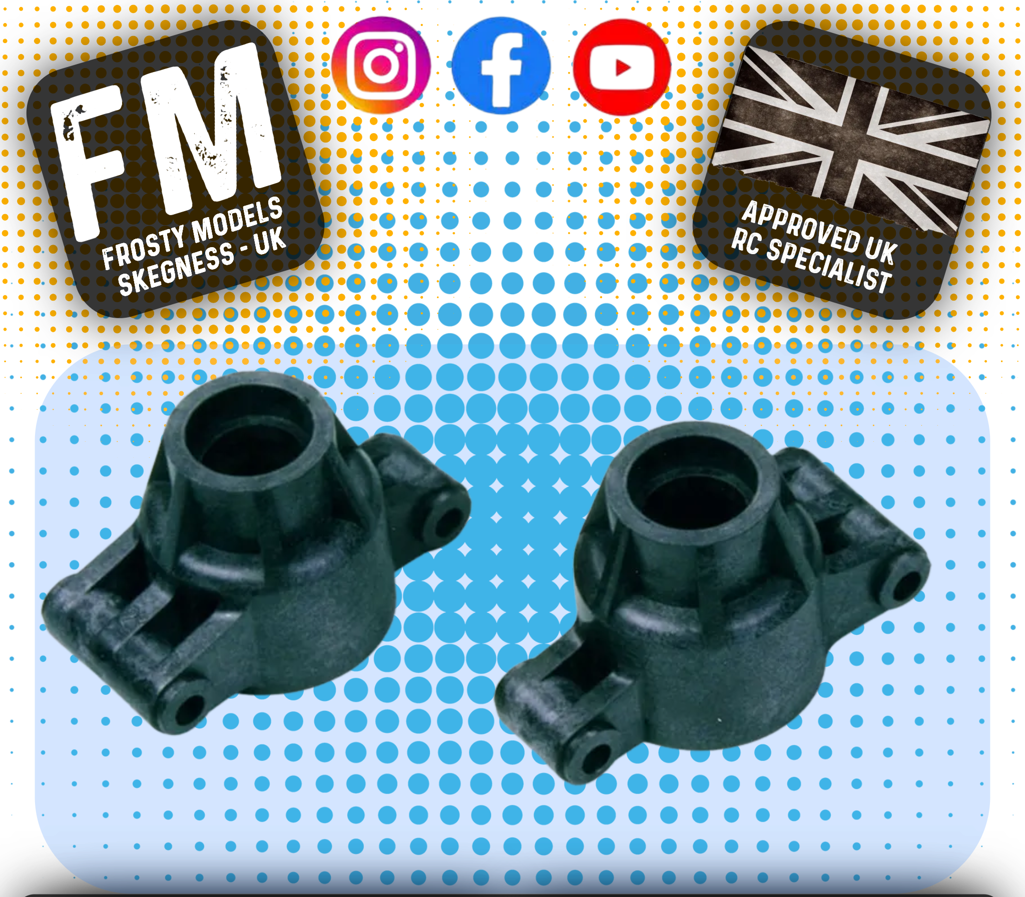 Tamiya 53673 - RC 2degre TOE-IN REAR UPRIGHT (Fits TT01E) - (Not Euro Truck Race Approved)