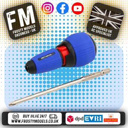 TAMIYA 74152 - RATCHETING SCREWDRIVER PRO With (+) Bit (L) x1
