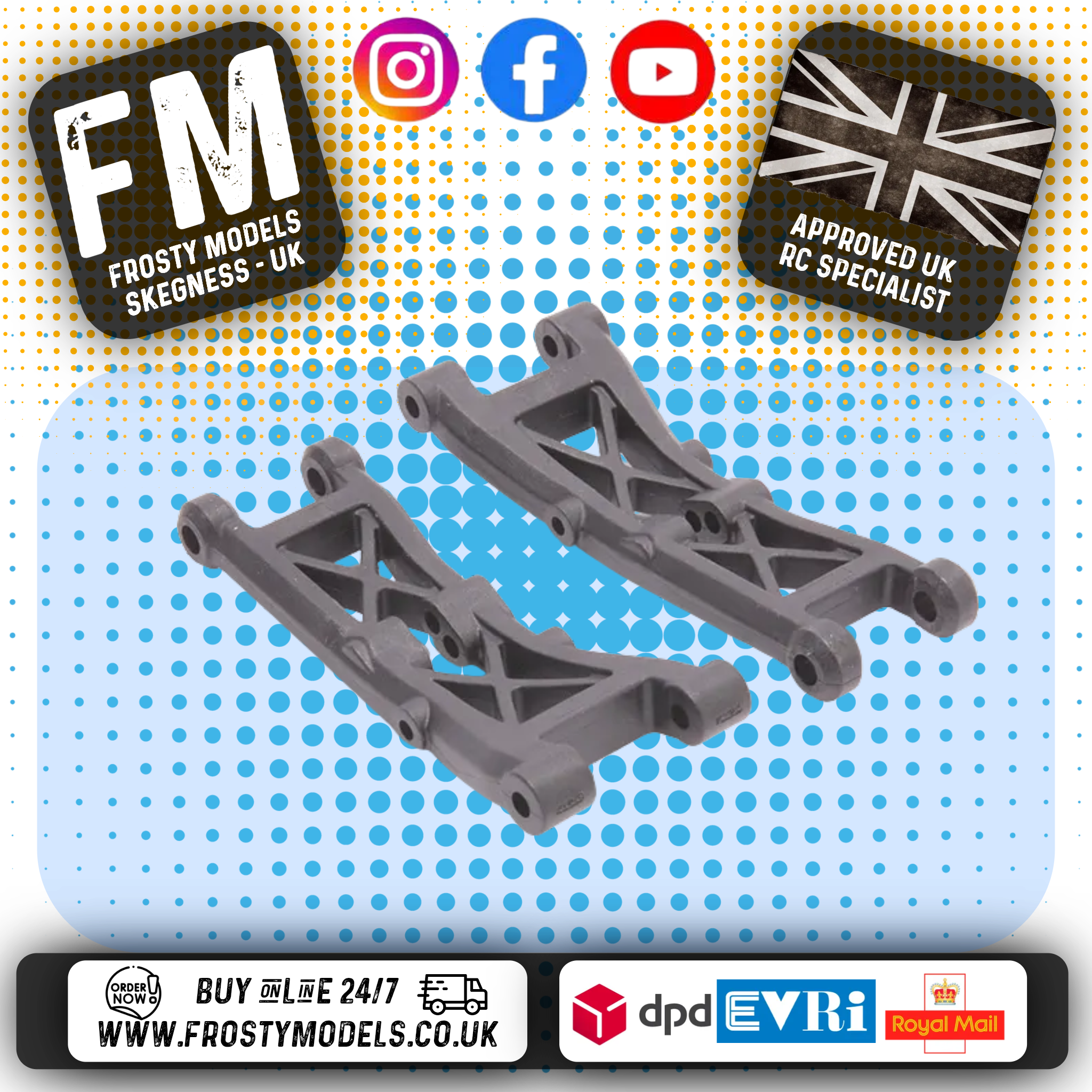 Schumacher - Front Wishbones Stiff (pr) - LD3 - U8608