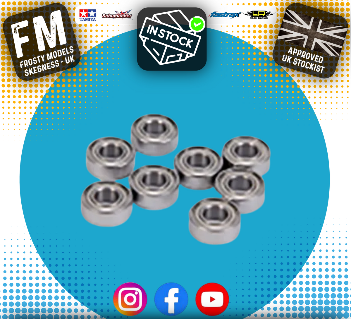 Carson - Tamiya US Tractor Truck Trailer Ball Bearing Axle Set - C904030 (Also Fits DF02)