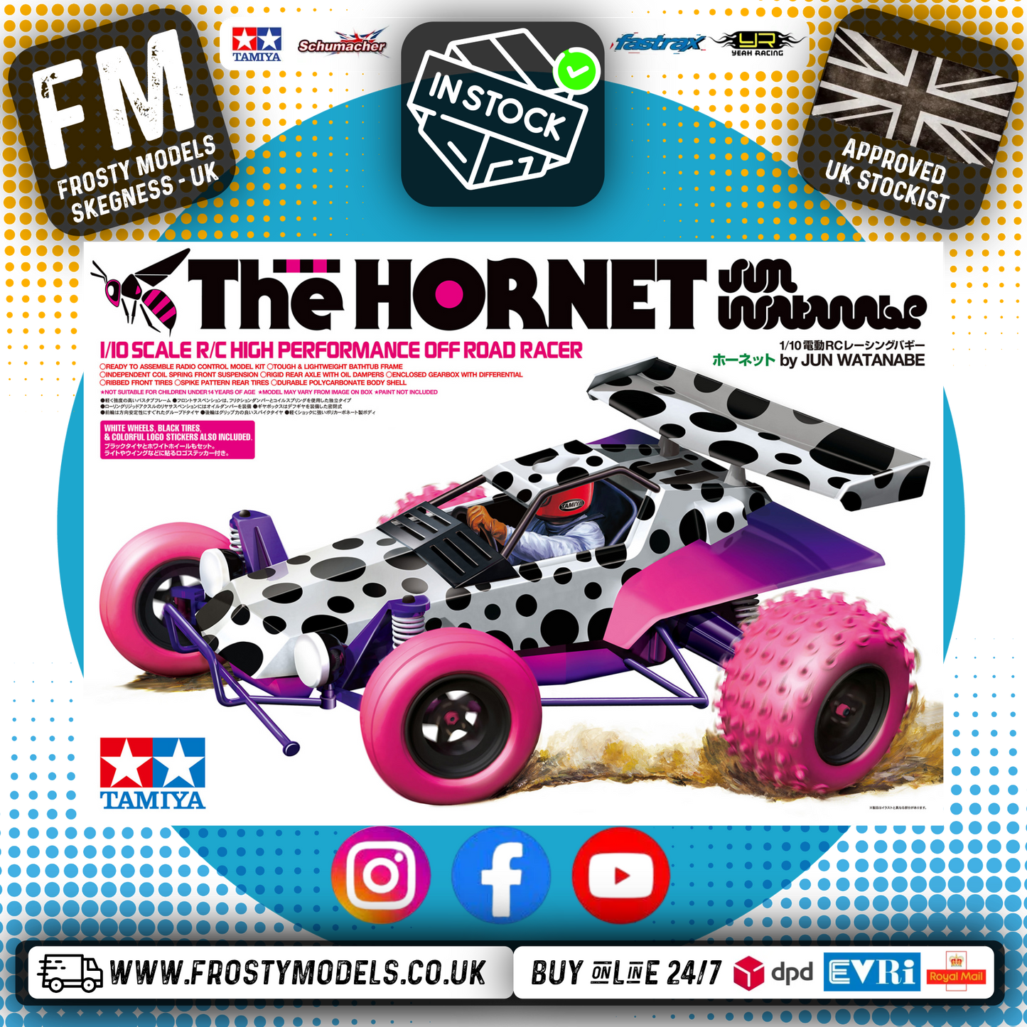 TAMIYA 58527 (Pre-Order) Jun Watanabe HORNET - 1/10 2WD OFF ROAD BUGGY - (1-Time Release)
