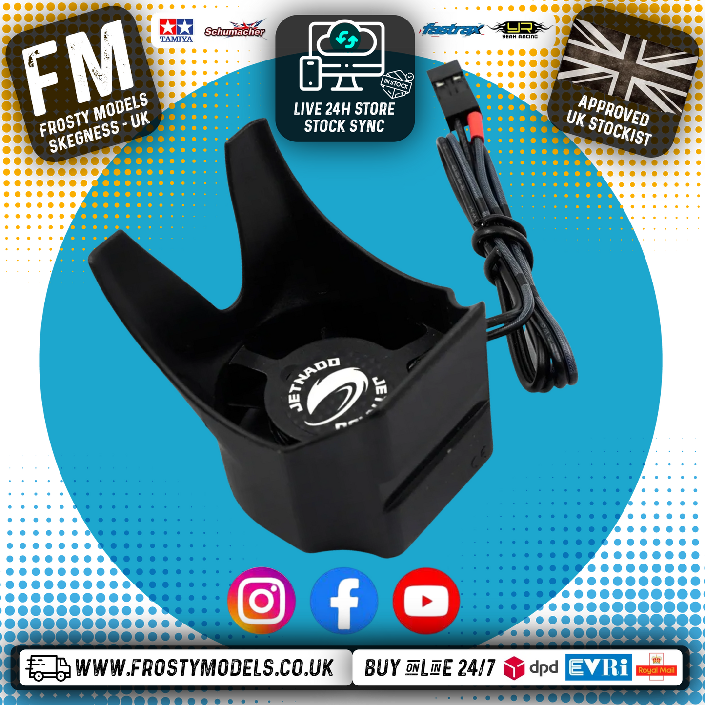 Yeah Racing - Jetnado Jettex 300 Shrouded Super High Speed Fan 30mm - YA-0746BK
