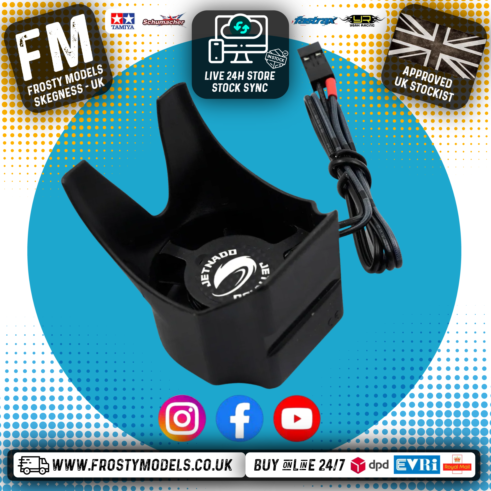Yeah Racing - Jetnado Jettex 300 Shrouded Super High Speed Fan 30mm - YA-0746BK